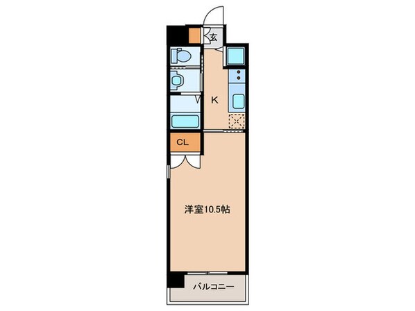 エンクレスト天神WING(1804)の物件間取画像